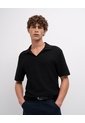 Polo Regular Algodón Negra Hombre Negro de PUNTO BLANCO