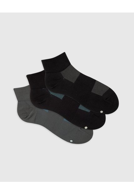 Medias Deportivas Hombre Tobilleras Microfibra Pack X3 Surtido