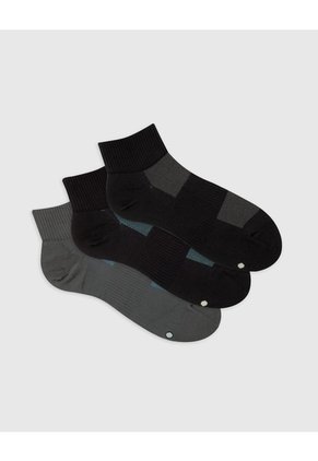 Medias Deportivas Hombre Tobilleras Microfibra Pack X3 Surtido