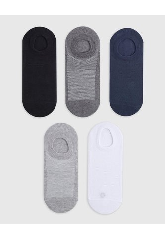 Medias Hombre Tobillera Corta Algodón Pack X5 Surtido PUNTO BLANCO