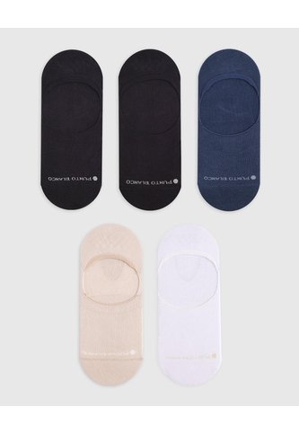 Medias Hombre Baleta Antideslizante En Talón Pack X5 Surtido PUNTO BLANCO