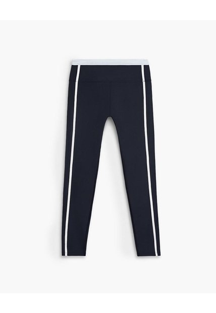 Legging Deportivo Tiro Alto Control Humedad Azul Mujer Azul