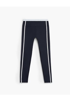 Legging Deportivo Tiro Alto Control Humedad Azul Mujer Azul