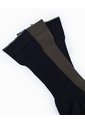 Medias Hombre Largas Acanaladas Pack X3 Surtido de PUNTO BLANCO