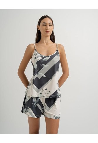 Blusa De Pijama Mujer Verde Estampado Verde PUNTO BLANCO