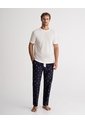 Pantalón De Pijama Algodón Estampado Hombre Azul de PUNTO BLANCO