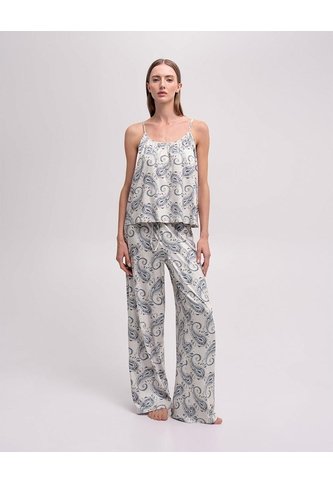 Blusa + Pantalón De Pijama Estampado Mujer Verde PUNTO BLANCO