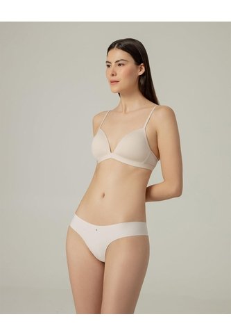 Panty Tipo Tanga Microfibra Invisible Habano Beige PUNTO BLANCO
