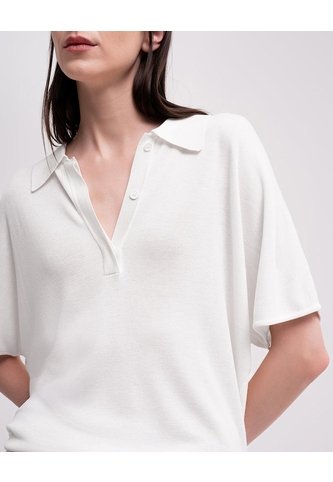 Polo Regular Tejido De Punto Crema Mujer Beige PUNTO BLANCO
