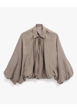 Chaqueta Globo Oversize Café Mujer Cafe