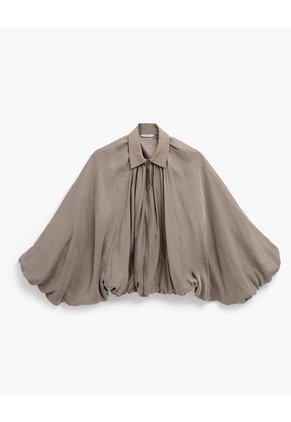 Chaqueta Globo Oversize Café Mujer Cafe