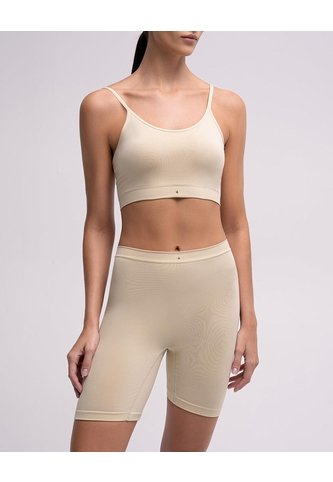 Panty Ciclista Seamless Control Medio Habano Beige PUNTO BLANCO