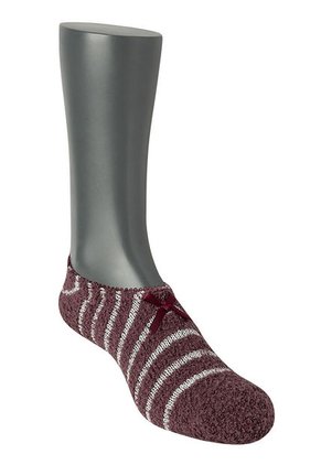 Medias Vinotinto-Plateado PUNTO BLANCO Babucha