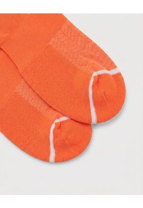 Medias Deportivas Hombre Tobilleras Cortas Acolchadas Naranja