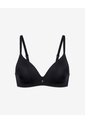 Brasier Soporte Medio Microfibra Negro Negro de PUNTO BLANCO