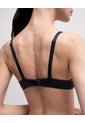 Brasier Soporte Medio Microfibra Negro Negro de PUNTO BLANCO