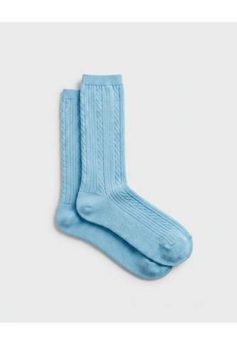 Medias Casuales Largas Mujer Azul PUNTO BLANCO