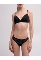 Brasier Soporte Medio Microfibra Negro Negro de PUNTO BLANCO