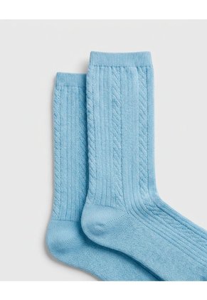 Medias Casuales Largas Mujer Azul