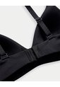Brasier Soporte Medio Microfibra Negro Negro de PUNTO BLANCO