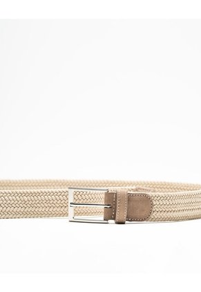 Correa Tejida Beige Hombre Beige