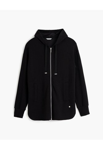 Chaqueta Confort Oversize Tacto Suave Negra Mujer Negro PUNTO BLANCO