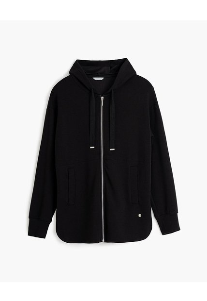 Chaqueta Confort Oversize Tacto Suave Negra Mujer Negro