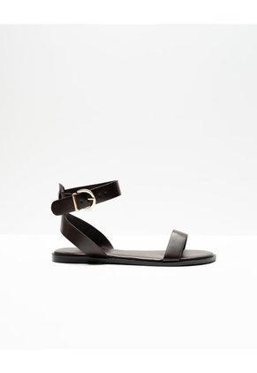 Sandalias Planas Café Mujer Cafe