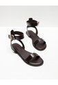 Sandalias Planas Café Mujer Cafe de PUNTO BLANCO