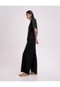 Camiseta Confort Regular Tacto Suave Negra Mujer Negro de PUNTO BLANCO