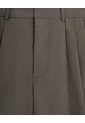 Pantalón Wide Leg Tiro Alto Café Mujer Cafe de PUNTO BLANCO