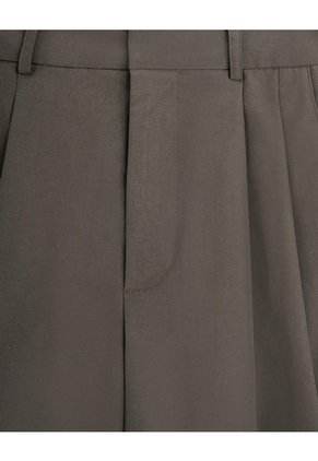 Pantalón Wide Leg Tiro Alto Café Mujer Cafe