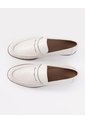 Mocasín Cuero Crudo Mujer Beige de PUNTO BLANCO