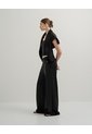 Pantalón Confort Tiro Alto Tacto Suave Negro Mujer Negro de PUNTO BLANCO