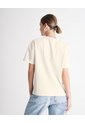 Camiseta Regular Algodón Crema Mujer Beige de PUNTO BLANCO