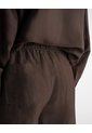 Pantalón Recto Tiro Lino Café Mujer Cafe de PUNTO BLANCO