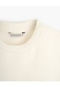 Camiseta Regular Algodón Crema Mujer Beige de PUNTO BLANCO