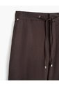 Pantalón Recto Tiro Lino Café Mujer Cafe de PUNTO BLANCO