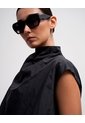Blusa Globo Cuello Tortuga Negra Mujer Negro de PUNTO BLANCO