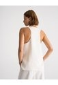 Camisa Equeleto Satín Crema Mujer Beige de PUNTO BLANCO
