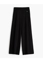 Pantalón Confort Tiro Alto Tacto Suave Negro Mujer Negro de PUNTO BLANCO