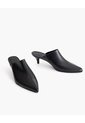 Zapatos Tipo Mule Cuero Negro Mujer Negro de PUNTO BLANCO