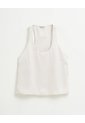 Camisa Equeleto Satín Crema Mujer Beige de PUNTO BLANCO