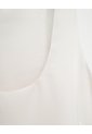 Camisa Equeleto Satín Crema Mujer Beige de PUNTO BLANCO