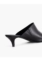 Zapatos Tipo Mule Cuero Negro Mujer Negro de PUNTO BLANCO