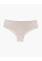 Panty Cachetero Microfibra Encaje Beige Beige de PUNTO BLANCO