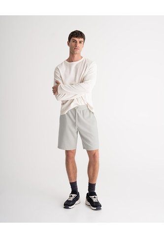 Bermuda Confort Regular Gris Hombre Gris PUNTO BLANCO