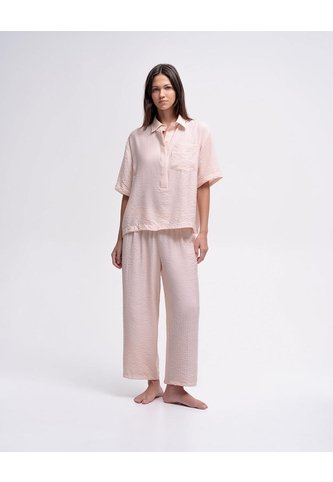 Camisa + Pantalón De Pijama Rosado Mujer Rosa PUNTO BLANCO
