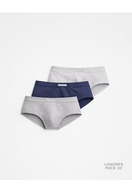 Bóxer Brief Algodón Panel Anatómico X3unds Surtido Multicolor