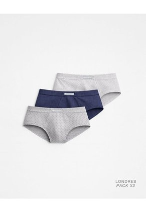 Bóxer Brief Algodón Panel Anatómico X3unds Surtido Multicolor